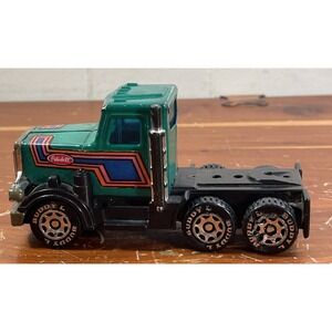 1980 Buddy L‎ Peterbilt Die-Cast Semi Truck Cab Green Vintage Toy Metal USA